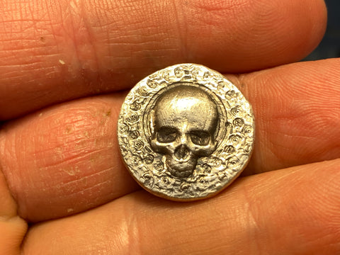 Half oz Skully Round .999 fine silver