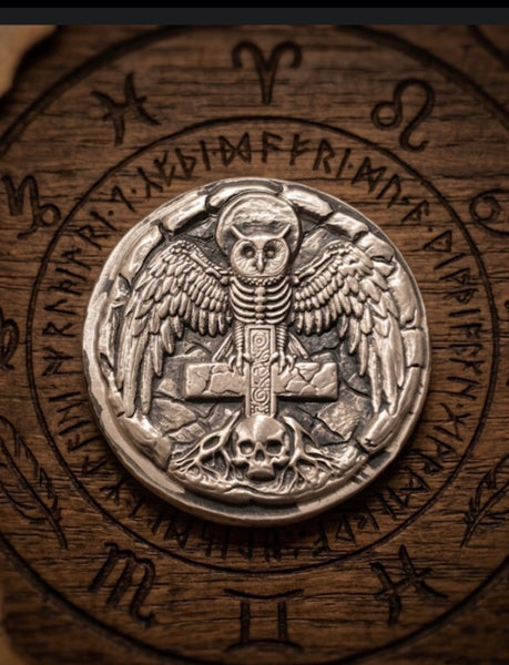 The Silent Omen 1oz .999 silver round