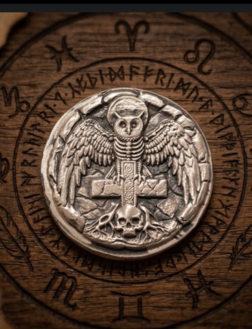 The Silent Omen 1oz .999 silver round