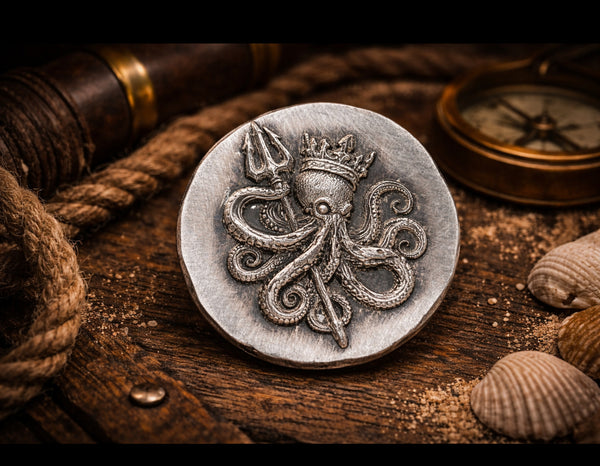 Kraken King 1oz .999 fine silver