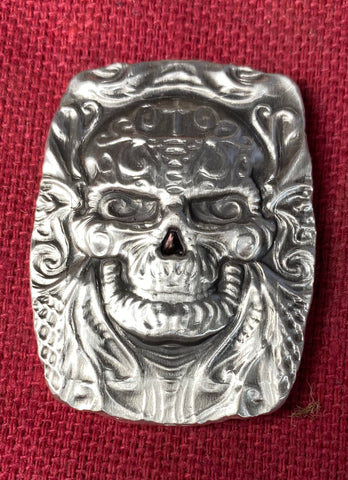 2oz Sugar Skull .999 fine silver