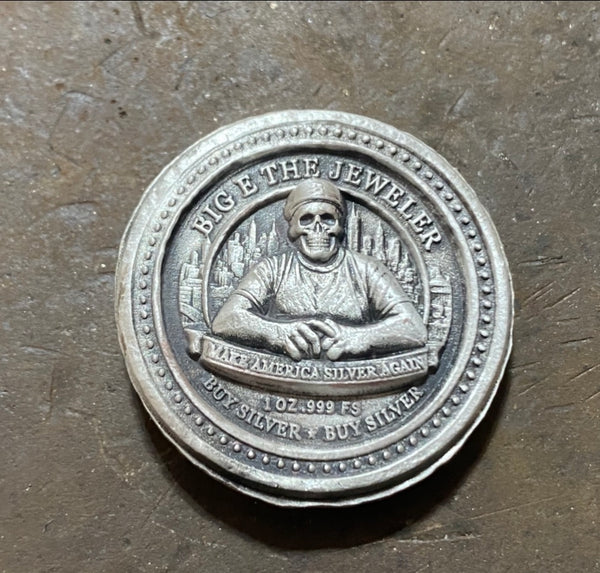 The Big E 1oz .999 fine silver round
