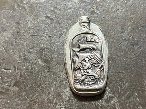 The Message in a bottle 1oz .999 fine silver