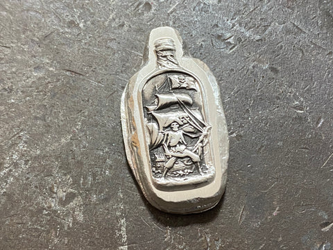 Message in a bottle 1/2 oz .999 fine silver