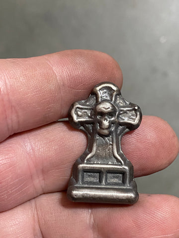 The Pirates 1oz Tombstone .999 fine silver free standing