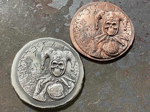 Halloween Joker 1oz silver .999 with Copper