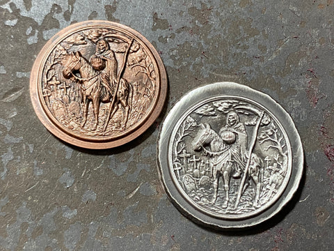 The Headless Horseman 1oz silver .999 with copper