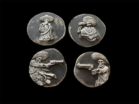 The Amigos 4 1oz silver coins .999 fine