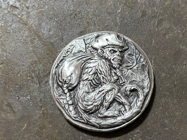 Monkey Mischief 1oz .999 fine silver