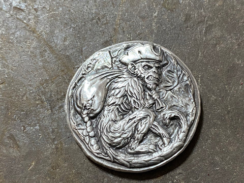 Monkey Mischief 1oz .999 fine silver