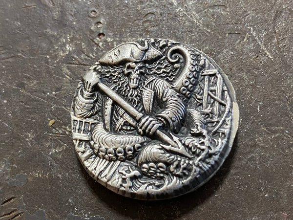 The Kraken Slayer 1oz .999 silver