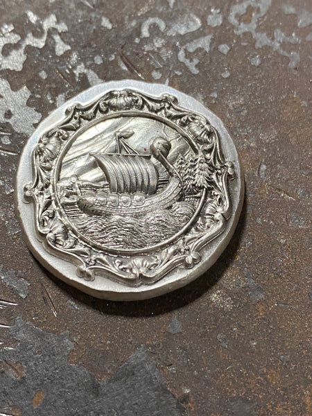 The Viking Long Ship 1oz .999 silver