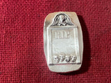 1oz The RIP Mutiny Limited Tombstone.999 fine silver