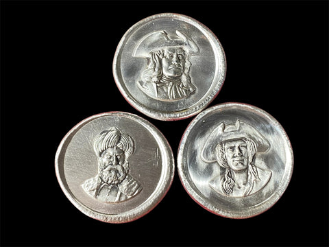 Limited Edition 2oz Captain set of 3 different