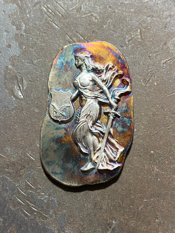 Lady Columbia 1/2oz .999 fine silver