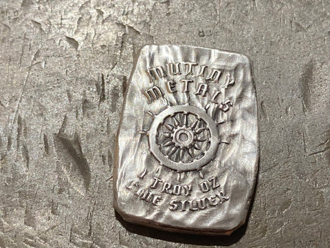 Wave Bar - 1oz .999 silver