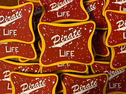 The Pirate Life Patch - Velcro back