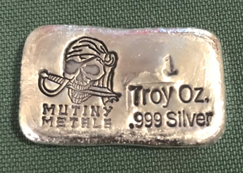 The First Mate 1oz .999 fine Silver Bar