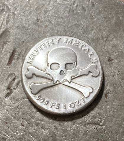 Mutiny Metals Bones 1oz .999 fine