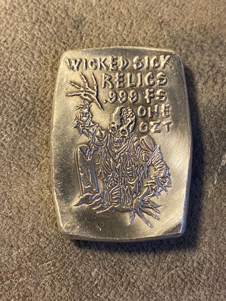 Wicked Sick Relics - The Undead 1oz .999 silver