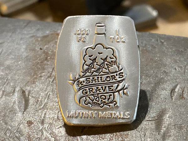 A Sailors Grave 1oz .999 fine silver
