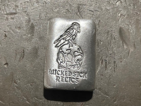 The Crow - Wicked Sick Relics - 2oz .999 Silver Bar